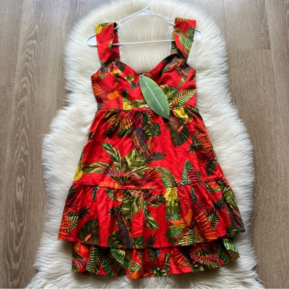 FARM Rio Red Tropical Mini Dress - Picture 3 of 11